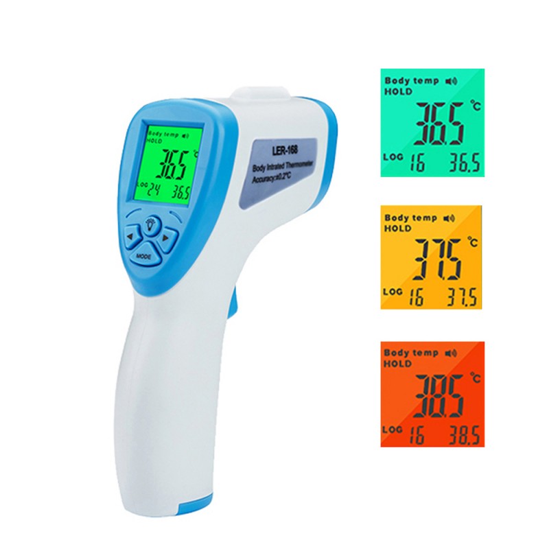 Termometro ad infrarossi professionale senza contatto per adulti e bambini,  display retroilluminato, funzione memoria