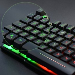 TASTIERA GAMING LED RETROILLUMINATA MULTICOLORE PER PC XBOX PS4 LAYOUT  ITALIANO