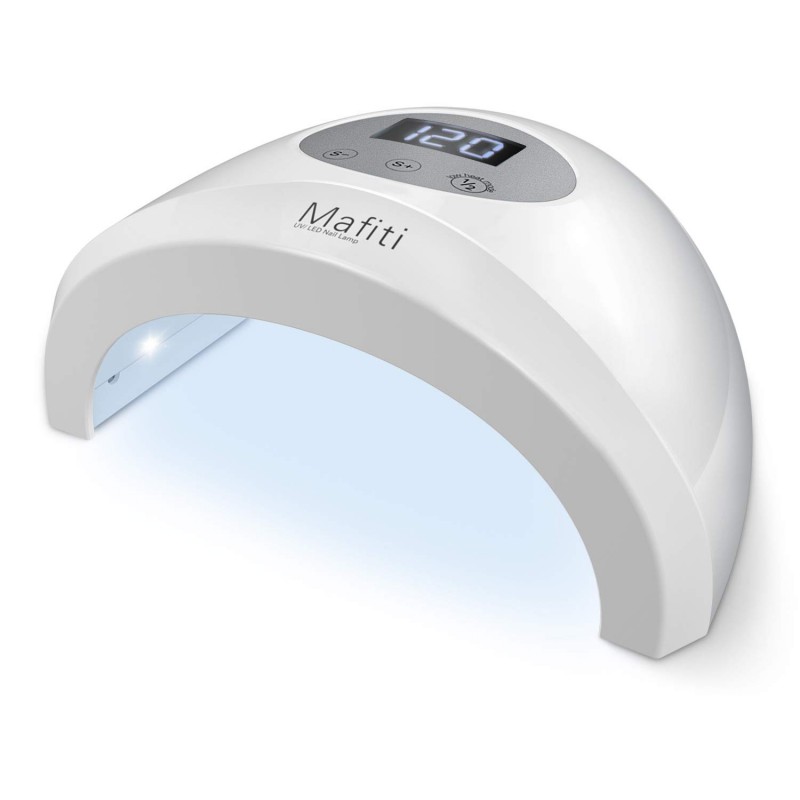Mafiti - Lampada per asciugare le unghie, LED ultravioletti UV, 48 W, 4  modalità di timer, adatta a tutti i tipi di manicure
